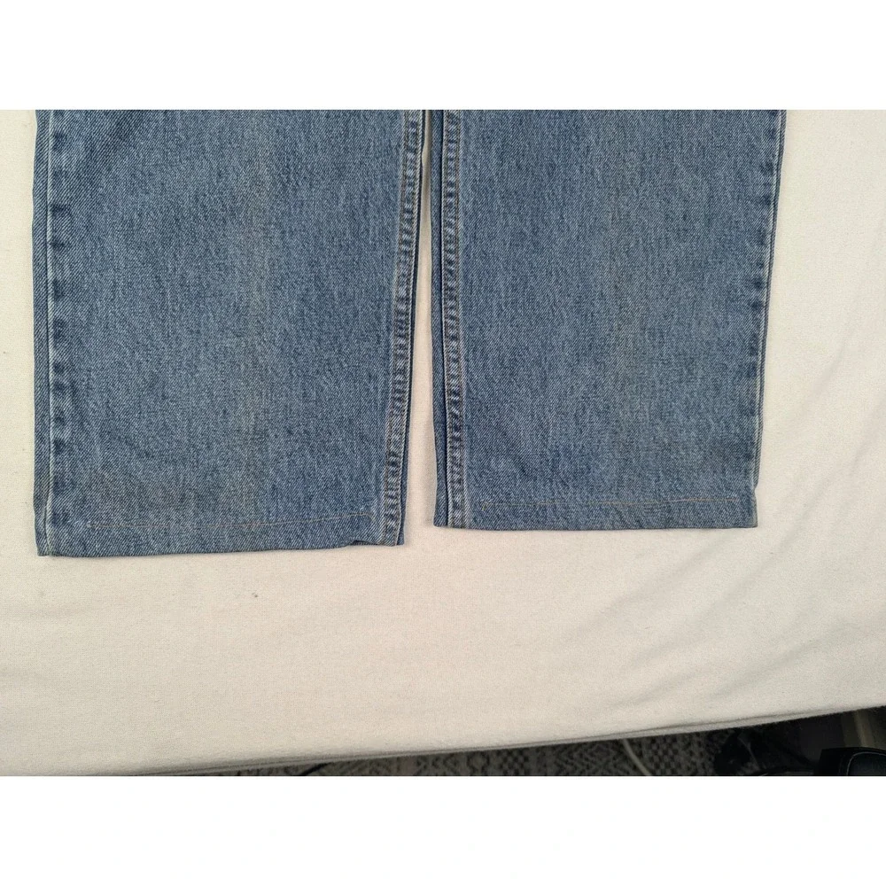 Levis 505 Regular Fit Straight Leg Jeans Mens 38x30 Med Wash Blue Y2K July 2000